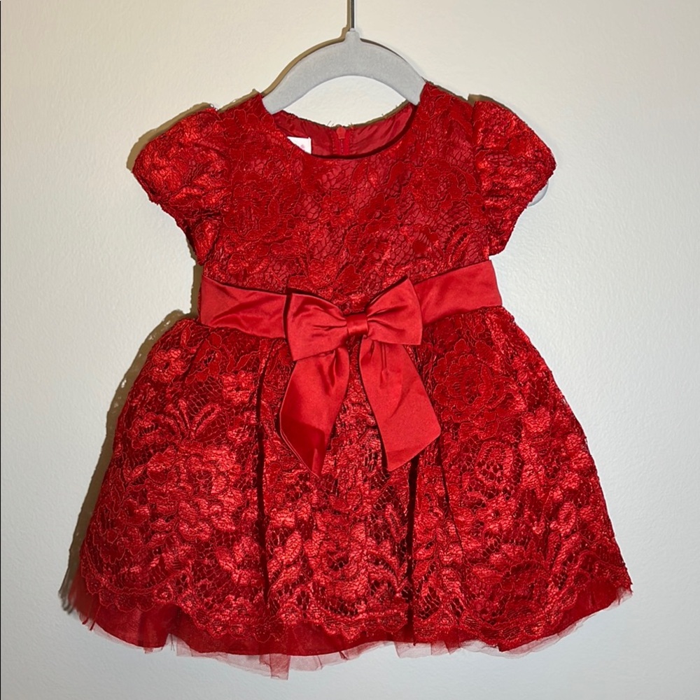 Red Lace Formal Dress (12 Months)